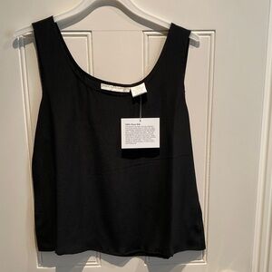 Jessica Holbrook Elegant Black Silk Camisole